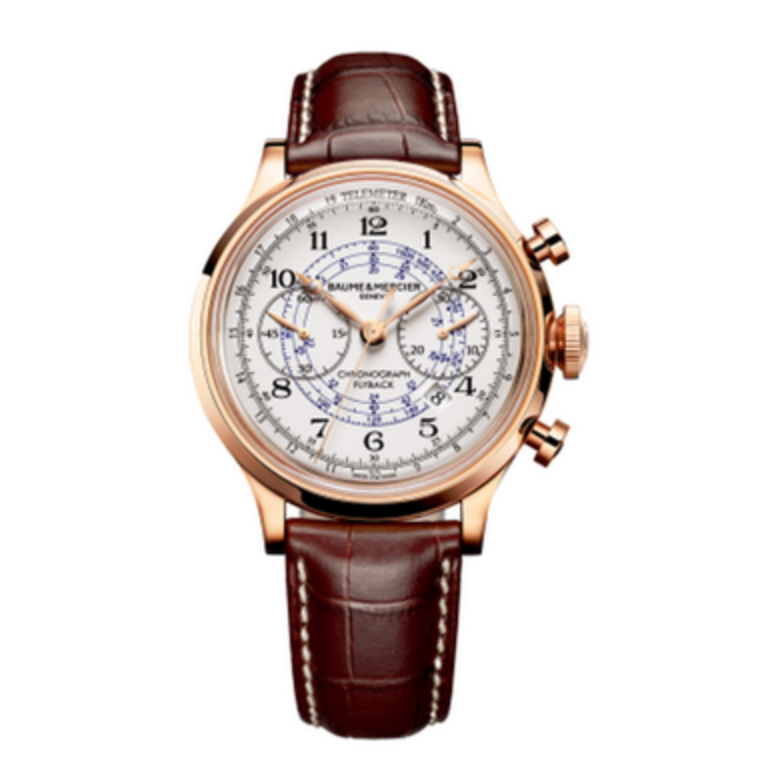Baume and Mercier Capeland Watch with Circular or Round shape