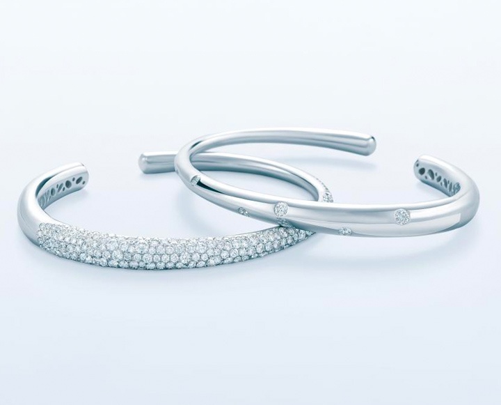 Kwiat Diamond Bracelet Bangle Cuff in Cobblestone Collection 